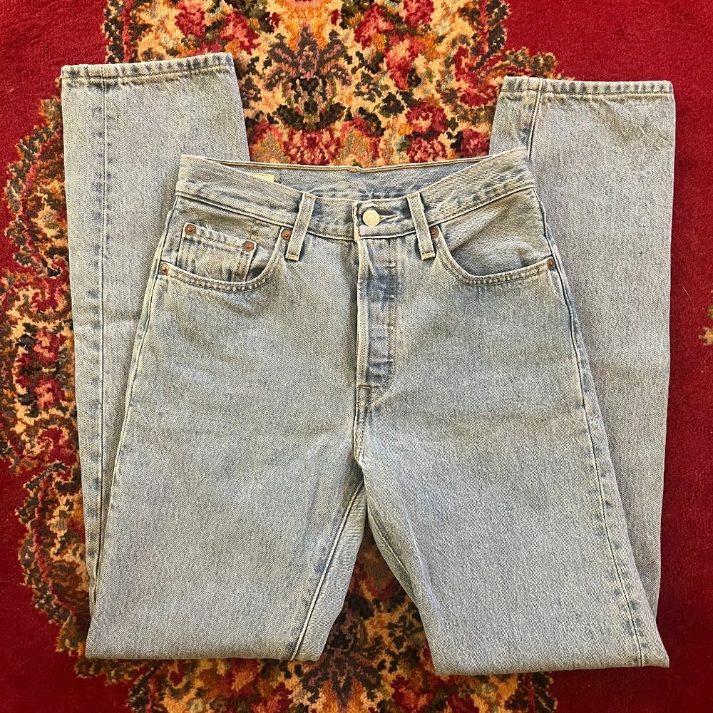 Levi's 501 Light Wash Jeans, Size 25